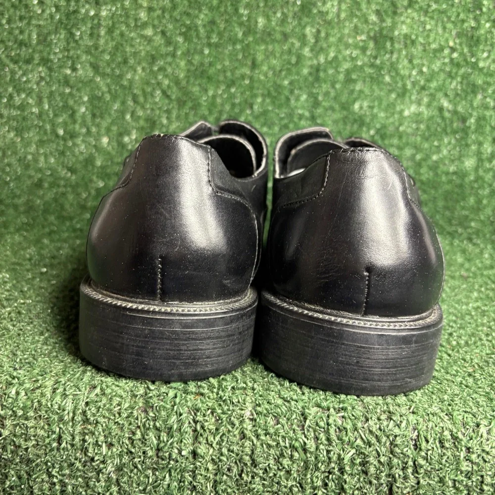 Stacy LTD 29001-001 Lace Up Bicycle Toe Formal Classic Oxford Black Mens Sz 12 M